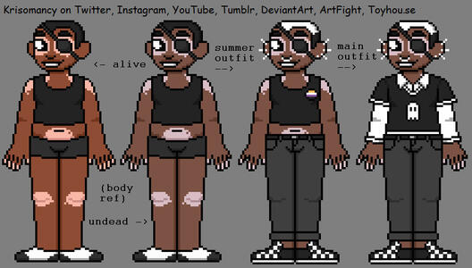 Pixel style digital art example human